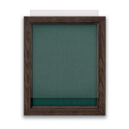 United Visual Products Indoor Enclosed Combo Board, 72"x36", Gold Frame/Grey & Keylime UVCB7236G-GREY-KEYLIME